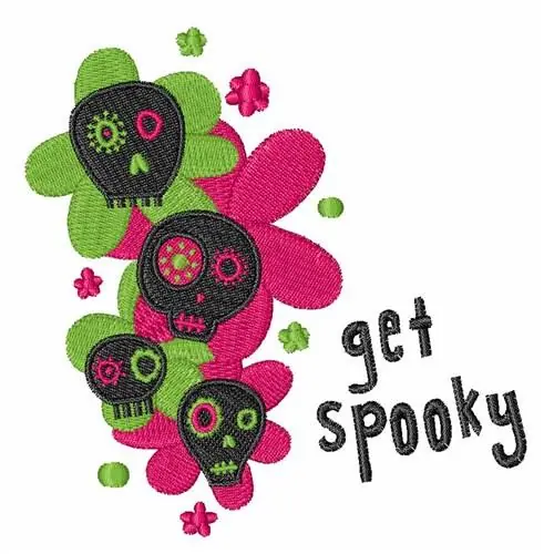 Low Price Get Spooky Skulls Embroidery Design