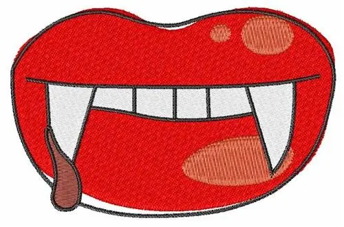 Top Pick Vampire Lips Embroidery Design