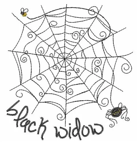 Black Widow Spider Embroidery Design Hassle-Free Returns