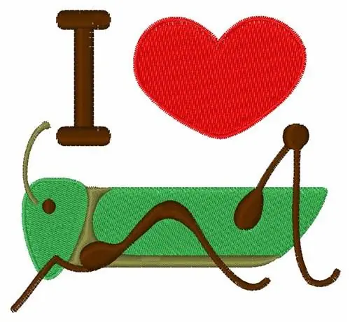 I Love Cricket Embroidery Design Affordable