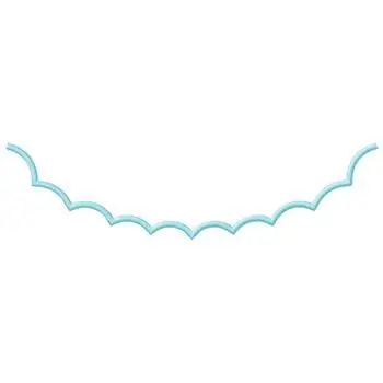 Scallop Edge Embroidery Design Super Sale