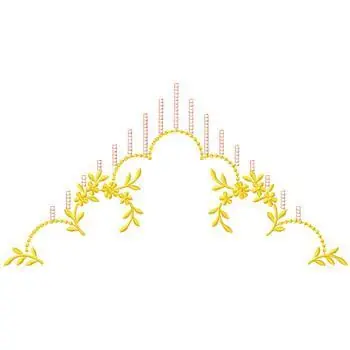 Special Discount Corner Floral Border Embroidery Design
