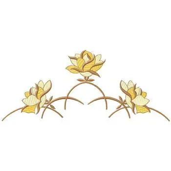 Gold Floral Design Embroidery Design Latest