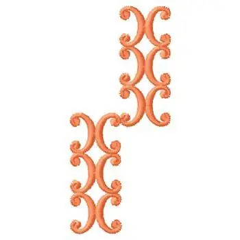 Fast Shipping Scroll Border Embroidery Design