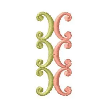 Luxury Swirl Border Embroidery Design