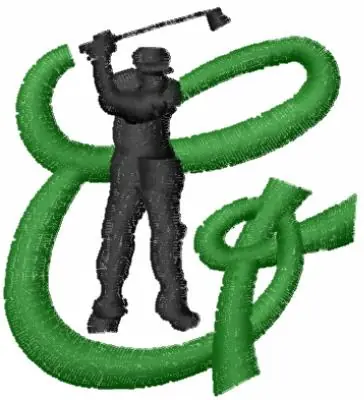 Final Sale Golf Letter G Embroidery Design