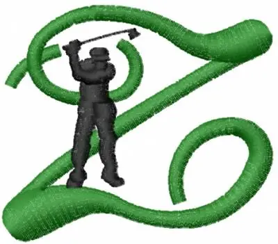 Genuine Golf Z Embroidery Design