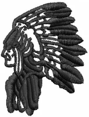Certified Indian Chief Embroidery Design