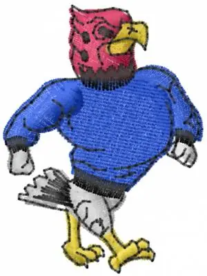 Cardinal Mascot Embroidery Design Factory Price