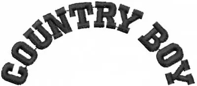 Country Boy Embroidery Design High Quality