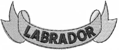 Reduced Price Labrador Banner Embroidery Design