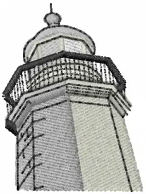 Worldwide Shipping Lighthouse Embroidery Design