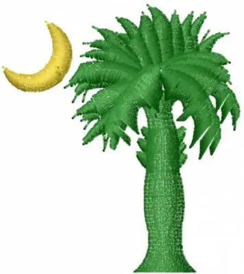 Viral Palm Tree Embroidery Design