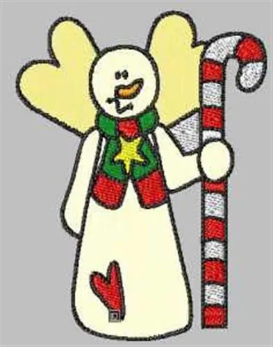 Limited Edition Snowman Angel Embroidery Design