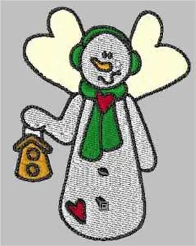 Editor’s Pick Angel Snow Man Embroidery Design