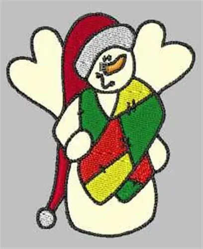 Santa Snowman Embroidery Design New Release