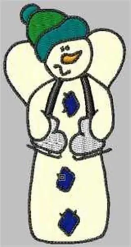 Skating Snow Angel Embroidery Design Time-Limited