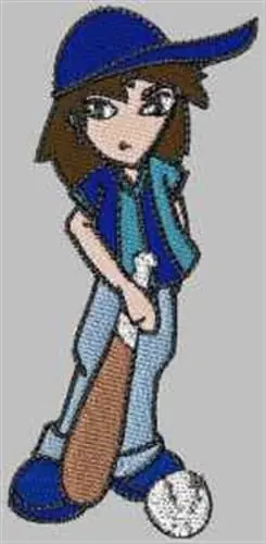 Baseball Boy Embroidery Design Fan Favorite