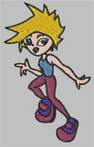 Blonde Girl Embroidery Design Holiday Sale