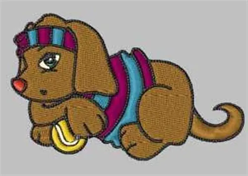 Tennis Dog Embroidery Design Trending