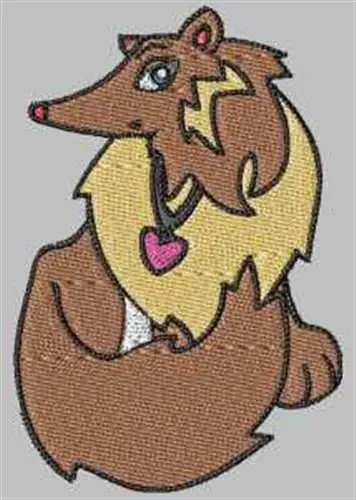 Final Sale Cool Collie Embroidery Design