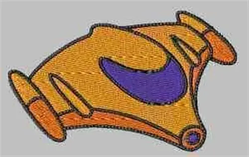 Last Chance Space Vehicle Embroidery Design