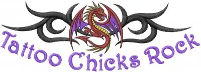Tattoo Chicks Rock Embroidery Design Special Offer
