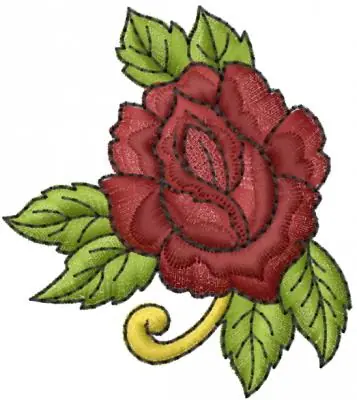 Red Rose Embroidery Design Budget