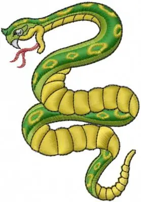 Snake Embroidery Design Factory Price