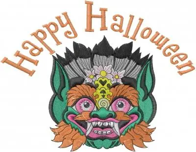 Tribal Scary Face Embroidery Design New Arrival