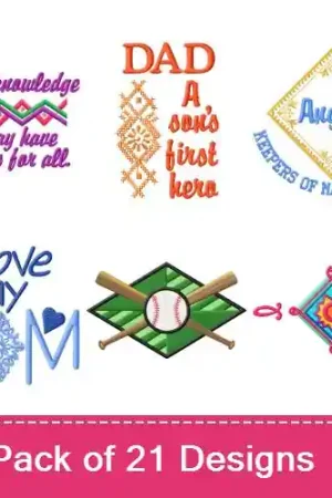 A Diamond Of Many Uses Embroidery design pack by MA Designs, Embroidery Packs on EmbroideryDesigns.com In Demand
