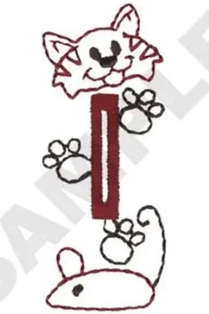 Best Choice Kitty Buttonhole Embroidery Design