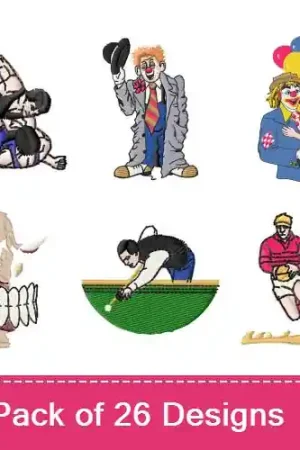Affordable Men At Work & Play Embroidery design pack by MA Designs, Embroidery Packs on EmbroideryDesigns.com