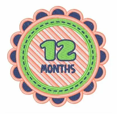 12 Months Embroidery Design Price Cut