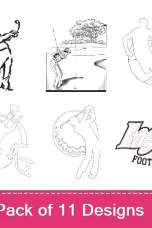 Affordable Sports Mania Embroidery design pack by MA Designs, Embroidery Packs on EmbroideryDesigns.com