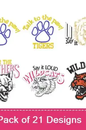4 Paws Of Love Embroidery design pack by MA Designs, Embroidery Packs on EmbroideryDesigns.com Brand New