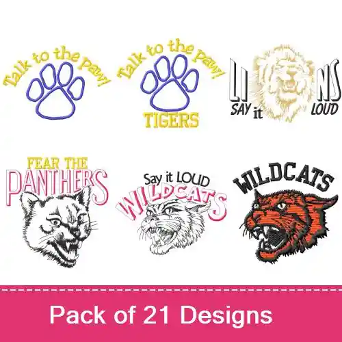 4 Paws Of Love Embroidery design pack by MA Designs, Embroidery Packs on EmbroideryDesigns.com Brand New
