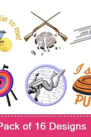 A Hobby For Anyone! Embroidery design pack by MA Designs, Embroidery Packs on EmbroideryDesigns.com Free Returns
