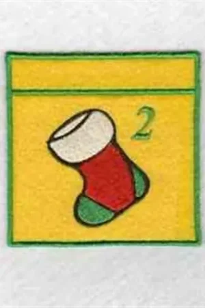 Advent 2 Stocking Embroidery Design One Day Deal