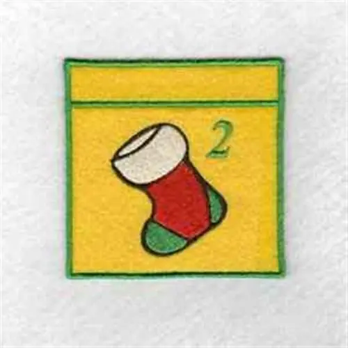 Advent 2 Stocking Embroidery Design One Day Deal