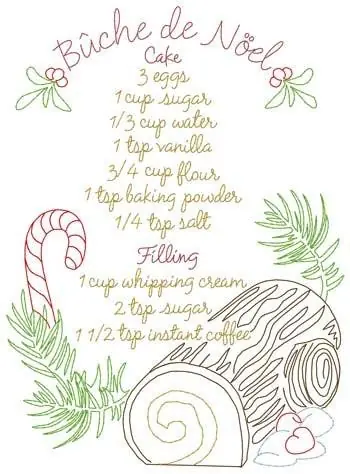Buche De Noel Embroidery Design Editor’s Pick