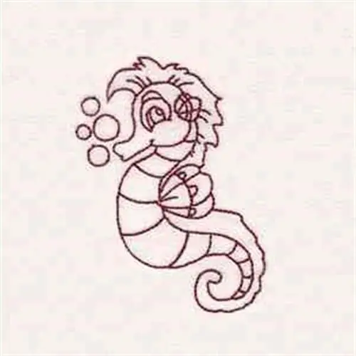 Bargain RW Seahorse Embroidery Design