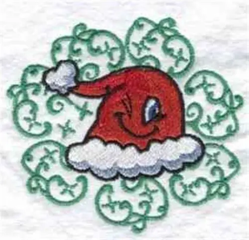 Santa Hat Wink Embroidery Design Trusted Brand