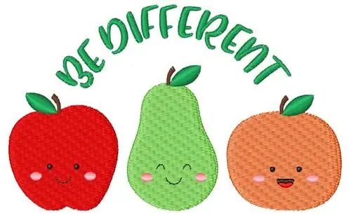 Premium Be Different Embroidery Design