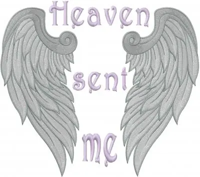 Popular Heaven Sent Me Embroidery Design