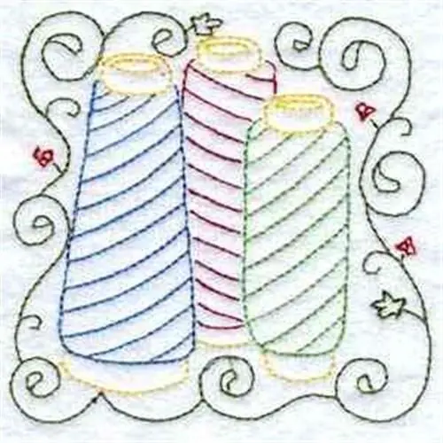 Fresh Stock Thred Spools Embroidery Design