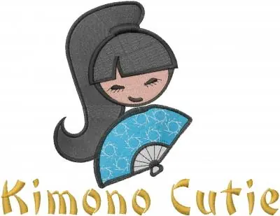 Sale Kimono Cutie Embroidery Design