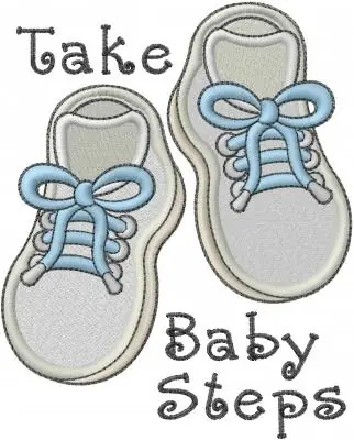 Take Baby Step Embroidery Design High Quality