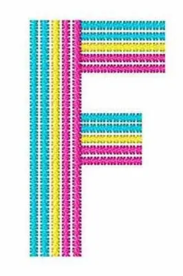 Top Rated Disco Font F Embroidery Design