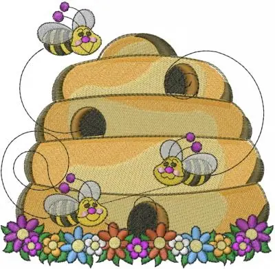 Trusted Brand Bees Nest Embroidery Design